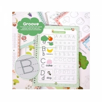 Set 4 caiete de lucru si stilou magic, reutilizabile, multicolor, Sank Magic, 4026B